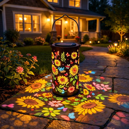 🔥HEISSER ANGEBOT 49 % RABATT🌞Bunte Sonnenblumen-Solar-Gartenlaterne