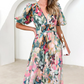 🌷Heißer Sommerschlussverkauf 49% Rabatt🍃Süßes kurzärmeliges rosa Maxikleid