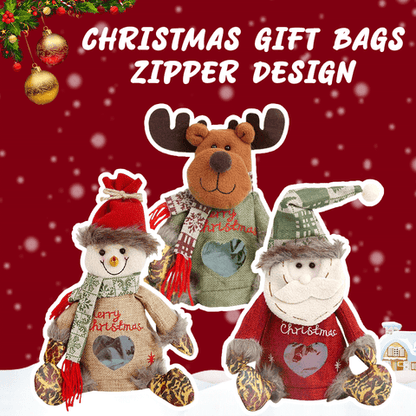 🎁🎅Mehr kaufen Mehr bekommen💝Weihnachtsgeschenktüten mit Reißverschluss