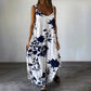 🔥49% RABATT🔥Damenkleid mit Blumenmuster, Spaghettiträgern, ärmellos, rückenfrei, fließend