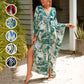 Casual vloeiende V-Hals lange badpak cover-ups