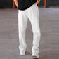 👖Letzter Tag Verkauf 50% Rabatt✨💖Herrenhose mit geradem Bein und Kordelzug am Bund