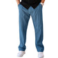 👖Letzter Tag Verkauf 50% Rabatt✨💖Herrenhose mit geradem Bein und Kordelzug am Bund