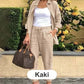 🍃Frühling Vorverkauf 49% Rabatt🍃Set aus langärmliger Bluse und Hose aus Baumwollleinen für Damen