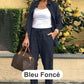 🍃Frühling Vorverkauf 49% Rabatt🍃Set aus langärmliger Bluse und Hose aus Baumwollleinen für Damen