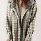 🔥HEISSER VERKAUF 49% RABATT🔥Damen Herbst und Winter verdickter Flanell langärmelige karierte Kapuzenjacke