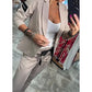 🌺Letzter Tag Verkauf 50% Rabatt🌺2-teiliges Set aus lässiger Anzugjacke und Hose für Damen