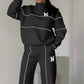 💕Herbst-Sonderangebot – 50 % Rabatt💕Lässiges Sweatshirt 2-teiliges Set mit Linie