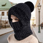 🔥Heißer Winterschlussverkauf 49% Rabatt🔥Damen Winter Einteilig Gestrickte Mütze Schal Maske