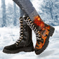 🔥2024 heißer Verkauf 49% Rabatt🔥Modische Patchwork-Stiefel mit runder Spitze und mittlerer Wade