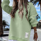 💖Limitierter Verkauf 50 % Rabatt💖Langärmeliges Pullover-Sweatshirtkleid mit Reißverschluss und Schlitz