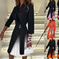 💥Neujahrs-Hot-Sale 49% Rabatt💥Ombre Reverskragen Tailliertes Plissee Blazer Kleid