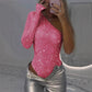 ⏰Zeitlich begrenzte Aktion 49% Rabatt🔥Damen One-Shoulder-Pailletten-Bodysuit💃