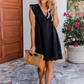 💥LETZTER TAG VERKAUF 50% RABATT💥Damen V-Ausschnitt Kurzarmeliges Hohlspitzenkleid