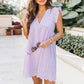 💥LETZTER TAG VERKAUF 50% RABATT💥Damen V-Ausschnitt Kurzarmeliges Hohlspitzenkleid