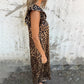 🔥Was soll ich morgen anziehen?✨ Jumpsuit mit V-Ausschnitt und Leopardenmuster für Damen