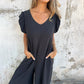 🔥Was soll ich morgen anziehen?✨ Jumpsuit mit V-Ausschnitt und Leopardenmuster für Damen