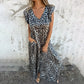 🔥Was soll ich morgen anziehen?✨ Jumpsuit mit V-Ausschnitt und Leopardenmuster für Damen