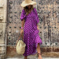 🌷Sommer-Hot-Sale - 50% Rabatt🍃Elegantes Boho Maxikleid mit Puffärmeln und Blumenmuster
