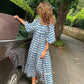 🌷Sommer-Hot-Sale - 50% Rabatt🍃Elegantes Boho Maxikleid mit Puffärmeln und Blumenmuster
