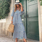 🌷Sommer-Hot-Sale - 50% Rabatt🍃Elegantes Boho Maxikleid mit Puffärmeln und Blumenmuster