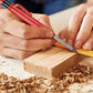 Multifunktionaler, schnelltrocknender Zimmermannsbleistift mit Spitzer