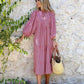 🌷Sommer-Hot-Sale - 50% Rabatt🍃Elegantes Boho Maxikleid mit Puffärmeln und Blumenmuster