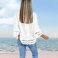 🌷Frühling Vorverkauf 49% Rabatt🍃Schlichte Bluse mit Glockenärmeln und ausgeschnittenem Saum