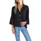🌷Frühling Vorverkauf 49% Rabatt🍃Schlichte Bluse mit Glockenärmeln und ausgeschnittenem Saum