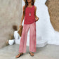 💃Muttertag-Hot-Sale 50% Rabatt🌺Damen Trendy Print 2 Stück Outfits ärmelloses Top & Hose
