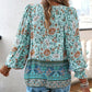 🌷Frühling Vorverkauf 49% Rabatt🍃Damenmode bedrucktes Langarmshirt mit V-Ausschnitt