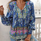 🌷Frühling Vorverkauf 49% Rabatt🍃Damenmode bedrucktes Langarmshirt mit V-Ausschnitt