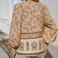 🌷Frühling Vorverkauf 49% Rabatt🍃Damenmode bedrucktes Langarmshirt mit V-Ausschnitt