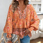 🌷Frühling Vorverkauf 49% Rabatt🍃Damenmode bedrucktes Langarmshirt mit V-Ausschnitt