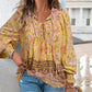 🌷Frühling Vorverkauf 49% Rabatt🍃Damenmode bedrucktes Langarmshirt mit V-Ausschnitt