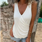 🎁Muttertag mit 50% Rabatt❤️Knopfverzierte V-Ausschnitt-Tanktop