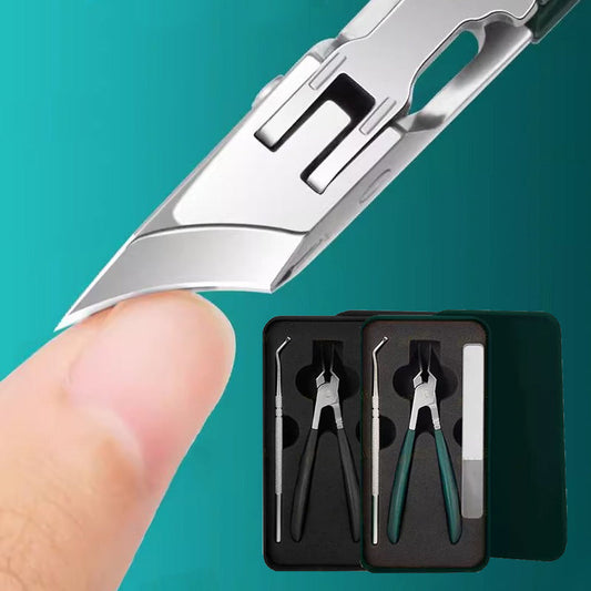 🔥2025 Heißer Verkauf 49% Rabatt🔥Anti-Splash 25 ° Slant Edge Nagel Clipper 3-teiliges Set✨