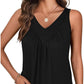 🍃Ärmelloses Tanktop mit V-Ausschnitt für Damen🌸☁️Hautfreundliches und angenehmes Material