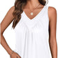 🍃Ärmelloses Tanktop mit V-Ausschnitt für Damen🌸☁️Hautfreundliches und angenehmes Material