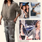 🌷Frühling Hot Sale 49% Rabatt🍃Damenmode Lockeres Cardigan-Shirt & Hose mit hoher Taille Zweiteiliges Set