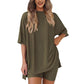 🍧Sommer-Rabattaktion 50% Rabatt💞 Lässiges, lockeres zweiteiliges Set für Damen