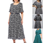 🌸Sommer-Hot-Sale - 50% Rabatt🌸2025 Elegantes Maxikleid mit Gürtel und Print