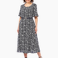 🌸Sommer-Hot-Sale - 50% Rabatt🌸2025 Elegantes Maxikleid mit Gürtel und Print