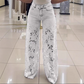 💃Sommer-Hot-Sale - 50% Rabatt🌸👖Gespleißte Jeans mit Spitze