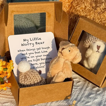 🎁Letzter Tag Sonderpreis-50% Rabatt🔥Handgefertigter Mini-Plüsch-Teddybär in einer Box🐻