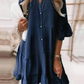 ⏳Begrenzte Zeit 50% Rabatt💥👗Sommerkleid mit Rüschenbesatz und V-Ausschnitt – Leichter Denim-Look