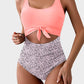 🏖️2025 Sommer-Hot-Sale - 50% Rabatt💓🩱Einteiliger Badeanzug mit gerafftem Knoten und Bauchkontrolle