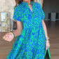 🌊Begrenzte Zeit 50% Rabatt🎨Langes Damenkleid mit lässigem Print in A-Linie