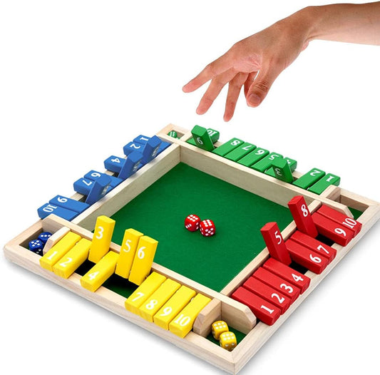 🔥Letzter Tag des Ausverkaufs 50 % Rabatt🔥LUSTIGE FAMILIENSPIELE – Shut The Box Brettspiel🎲
