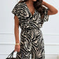 🔥Letzter Tagesverkauf: 50% RABATT🔥Damen-Jumpsuit mit weitem Bein und Leopardenmuster
